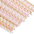 Paja de beber de papel biodegradable impresa aduana de papel biodegradable de la paja de papel de la barra de Straws del accesorio